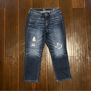 Ana Skinny boyfriend distressed crop jeans women’s size 8
